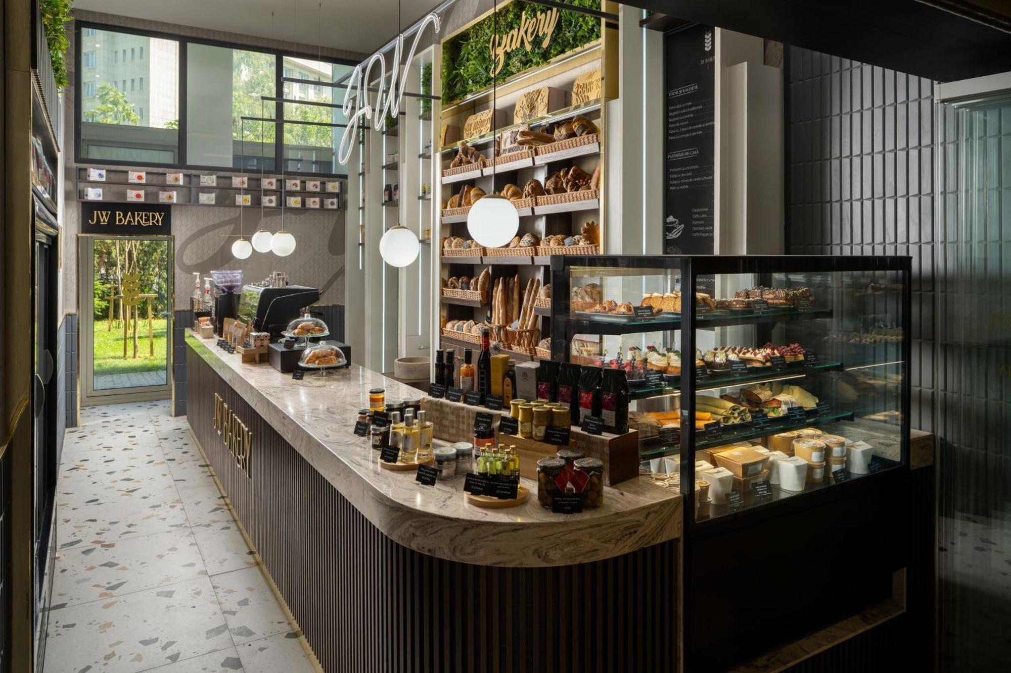 Jw Marriott Bucharest Grand Hotel Exterior foto The interior of a typical bakery